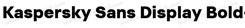 Kaspersky Sans Display Bold字体转换